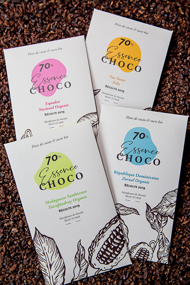 Food packaging design Essence Choco