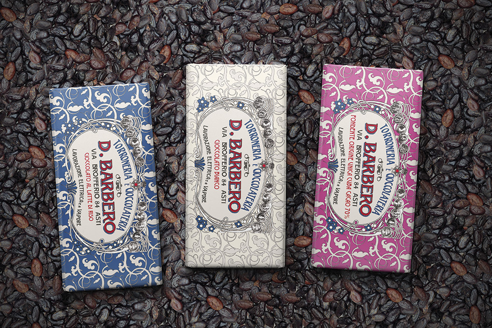 Packaging design per le Cioccolate Davide Barbero