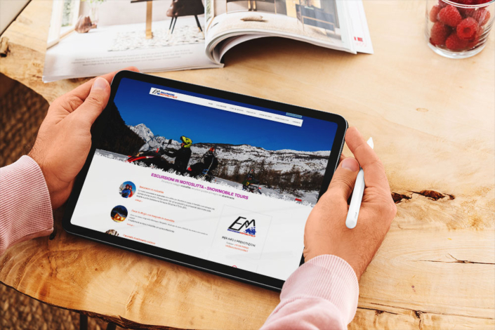 creazione sito web Escursioni Motoslitte