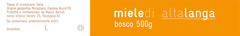 Food packaging – Etichetta Miele – Bosco
