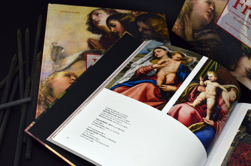 Progetto editoriale studio e realizzazione di volume cartonato per Basilica dei Frari